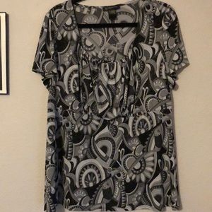 INC black and grey sparkly top